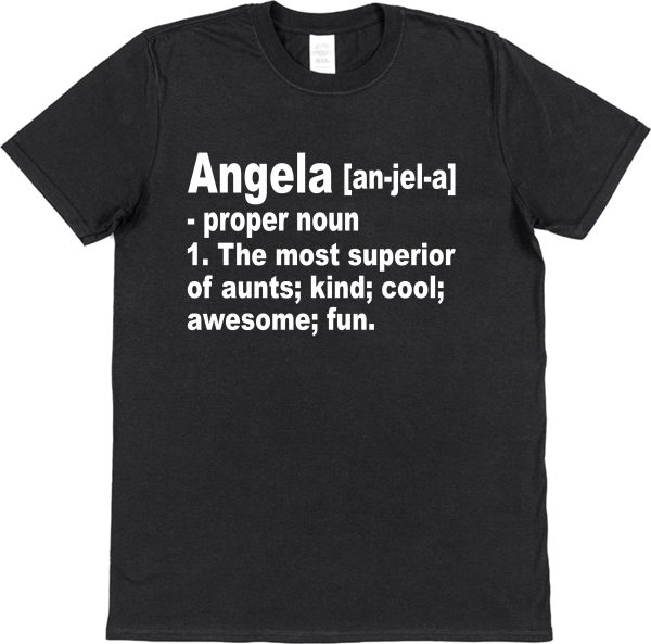 Personalised Aunt T-Shirt - Superior Aunt Dictionary Definition - Image 4