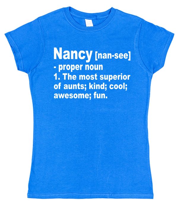 Personalised Aunt T-Shirt - Superior Aunt Dictionary Definition