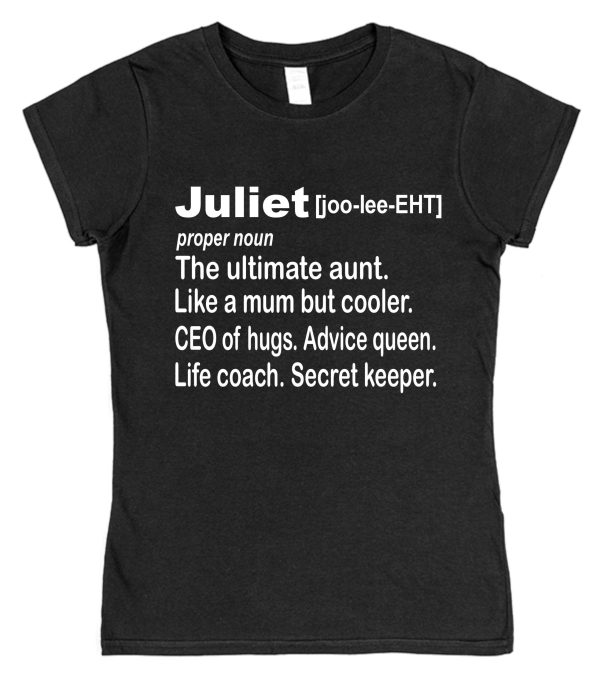 Personalised Aunt Definition T-Shirt - Funny & Thoughtful Gift for Her - Image 4