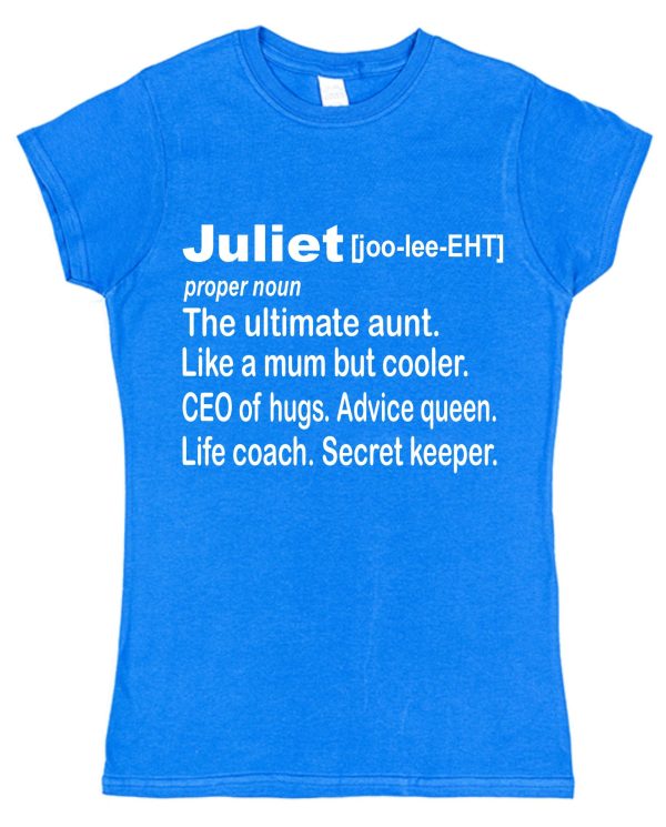 Personalised Aunt Definition T-Shirt - Funny & Thoughtful Gift for Her - Image 3