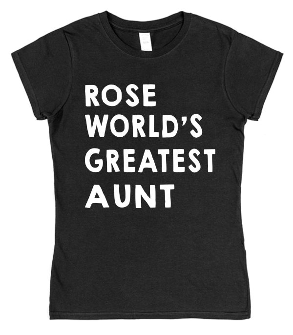 Personalised Aunt T-Shirt - "World's Greatest Aunt" - Image 5