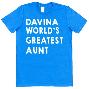 Personalised Aunt T-Shirt - "World's Greatest Aunt"