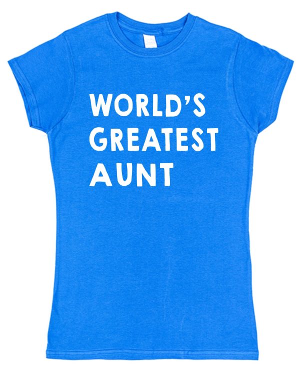 Greatest Aunt T-Shirt - "World's Greatest Aunt" - Image 3