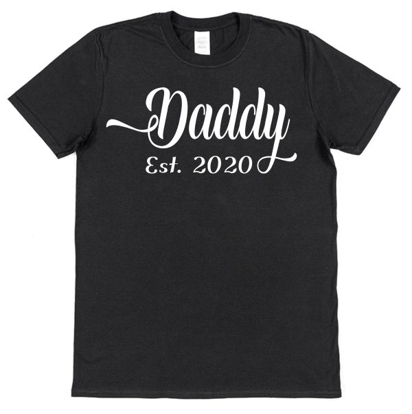 Personalised Daddy T-Shirt - "Daddy Est (Birth Year)"