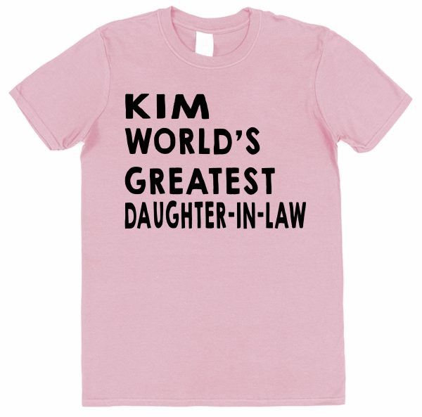 Personalised Daughter-In-Law T-Shirt - "World's Greatest Daughter-In-Law" - Image 8