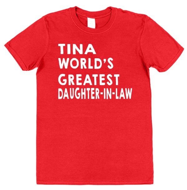 Personalised Daughter-In-Law T-Shirt - "World's Greatest Daughter-In-Law" - Image 4
