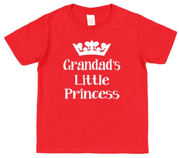 Granddaughter T-Shirt - "Grandad's Little Princess"