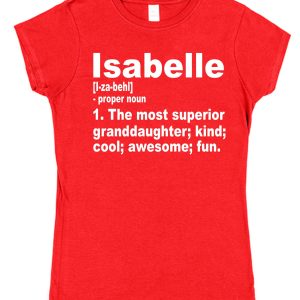 Personalised Granddaughter T-Shirt - Superior Granddaughter Dictionary Definition