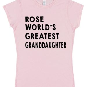 Personalised Granddaughter T-Shirt - "World's Greatest Granddaughter"