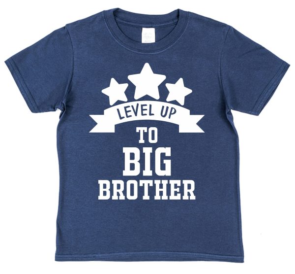 Brother T-Shirt - "Level Up To Big Brother" - Image 4