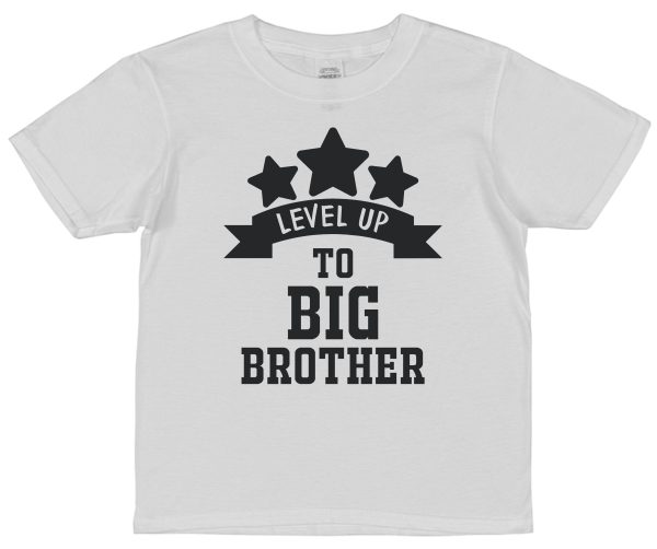 Brother T-Shirt - "Level Up To Big Brother" - Image 2