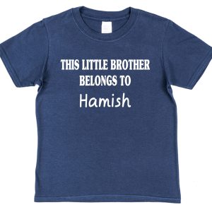 Personalised Brother T-Shirt - "This Little Brother Belongs To..."