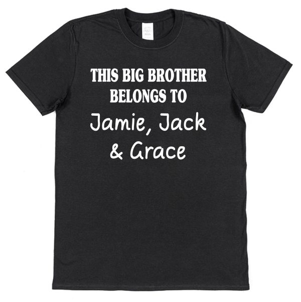 Personalised Brother T-Shirt - "This Big Brother Belongs To..." - Image 6