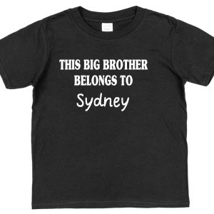Personalised Brother T-Shirt - "This Big Brother Belongs To..."