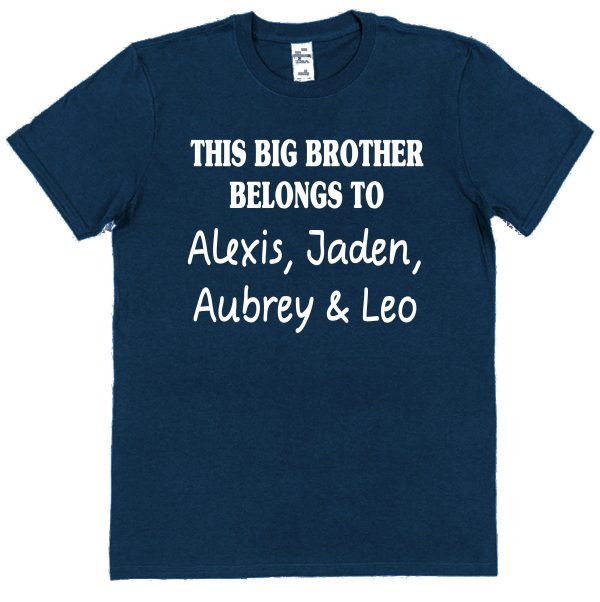 Personalised Brother T-Shirt - "This Big Brother Belongs To..." - Image 4