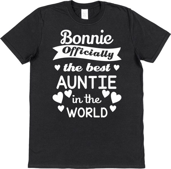 Personalised Auntie T-Shirt