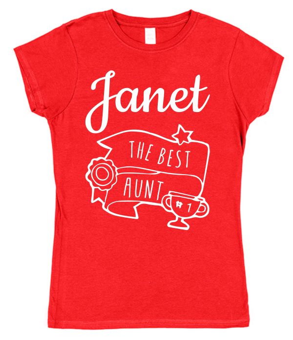 Personalised Aunt T-Shirt - "The Best Aunt" - Image 2