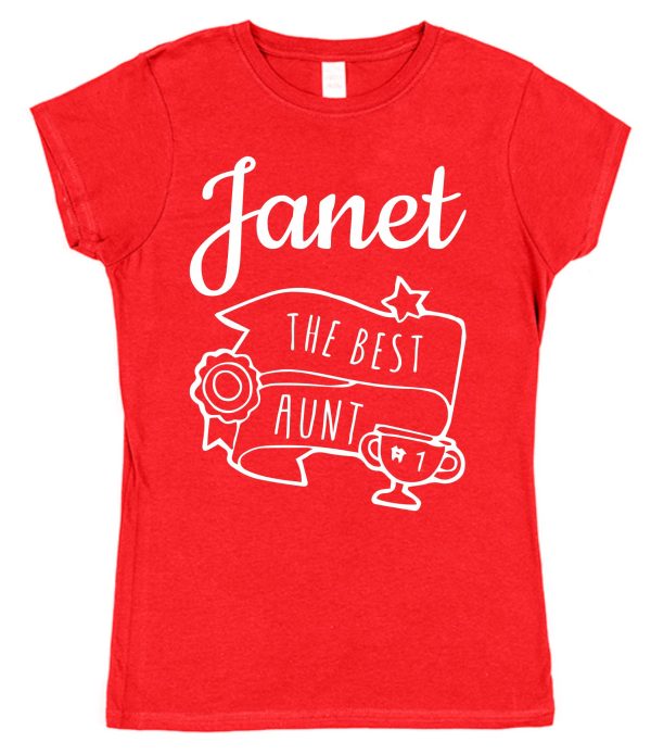 Personalised Best Aunt T-Shirt - "The Best Aunt" - Image 2