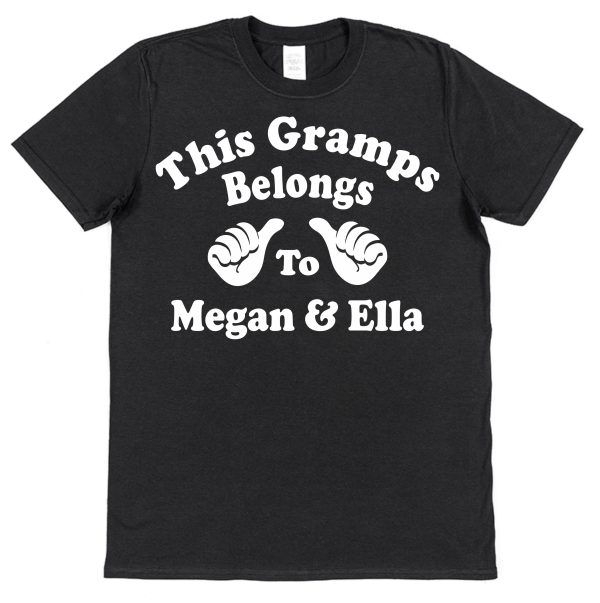 Personalised Gramps T-Shirt - "This Gramps Belongs To" - Image 2
