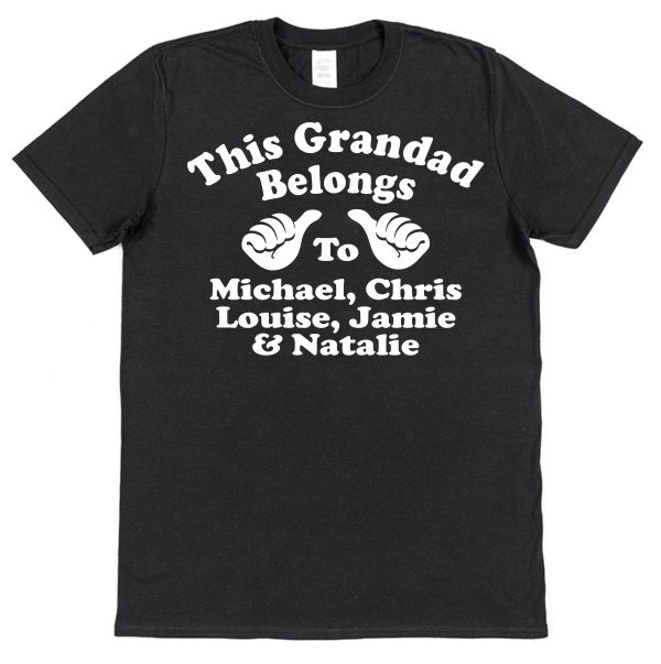 Personalised Grandad T-Shirt - "This Grandad Belongs To"