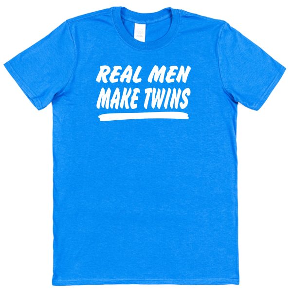 Dad T-Shirt - "Real Men Make Twins" - Image 3