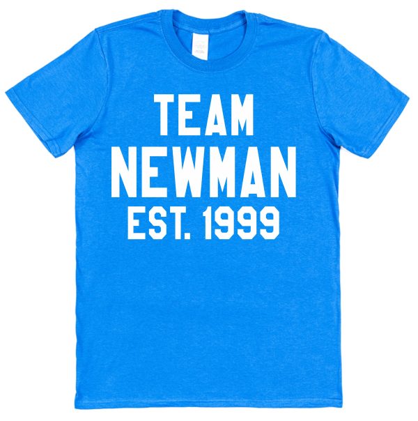Personalised Family T-Shirt - "Team (Surname & Anniversary Year)" - Image 3
