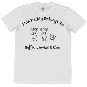 Personalised Daddy T-Shirt - "This Daddy Belongs To..."