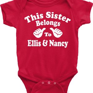 Personalised Sister Baby Vest - "This Sister Belongs To..."