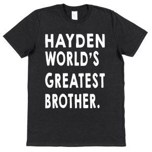 Personalised Brother T-Shirt - "World's Greatest Brother"
