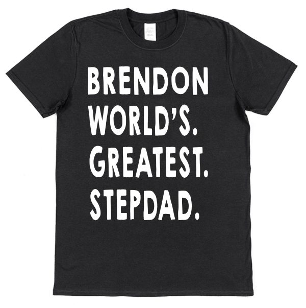 Personalised Stepdad T-Shirt - "World's Greatest Stepdad"