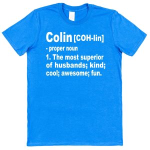 Personalised Husband T-Shirt – Superior Husband Dictionary Definition