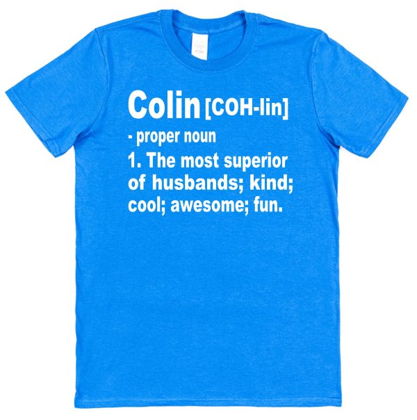 Personalised Husband T-Shirt – Superior Husband Dictionary Definition