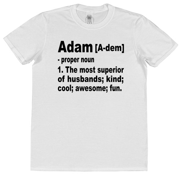 Personalised Husband T-Shirt – Superior Husband Dictionary Definition - Image 2