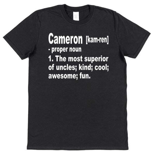 Personalised Uncle T-Shirt – Superior Uncle Dictionary Definition - Image 2