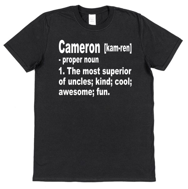 Personalised Uncle T-Shirt – Superior Uncle Dictionary Definition - Image 2