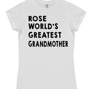 Personalised Grandmother T-Shirt - "World's Greatest Grandmother"
