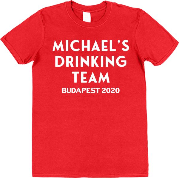 Personalised Stag Night T-Shirt – "Drinking Team" - Image 2