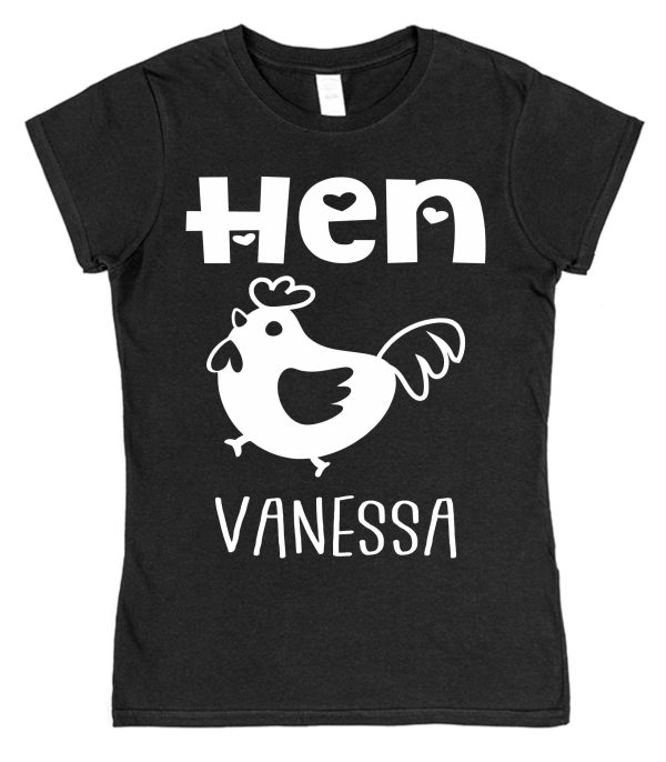 Personalised Bride T-Shirt – "Hen"