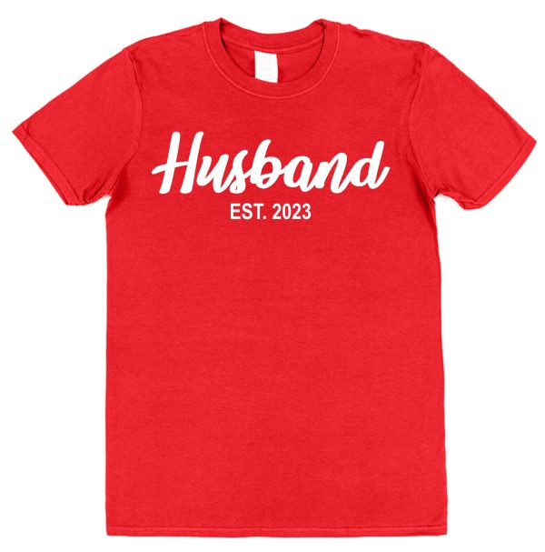Personalised Husband T-Shirt – "Husband Est..." - Image 2