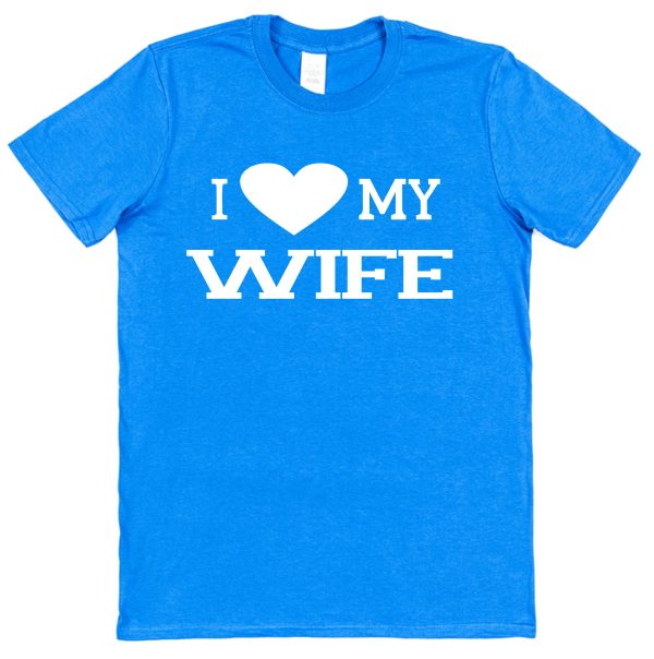 Husband T-Shirt – "I Heart My Wife" - Image 2