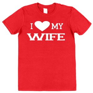 Husband T-Shirt – "I Heart My Wife"