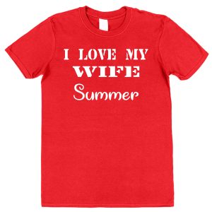Personalised Husband T-Shirt – "I Love My Wife"