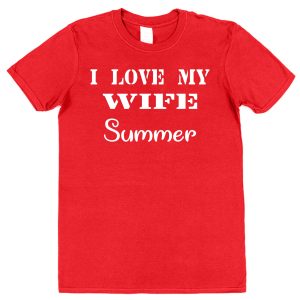 Personalised Husband T-Shirt – "I Love My Wife"