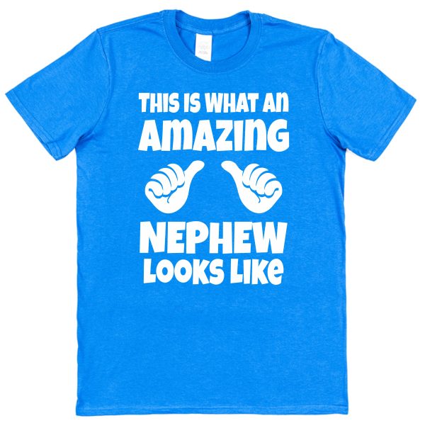 Nephew T-Shirt - "This Is What An Amazing Nephew Looks Like"