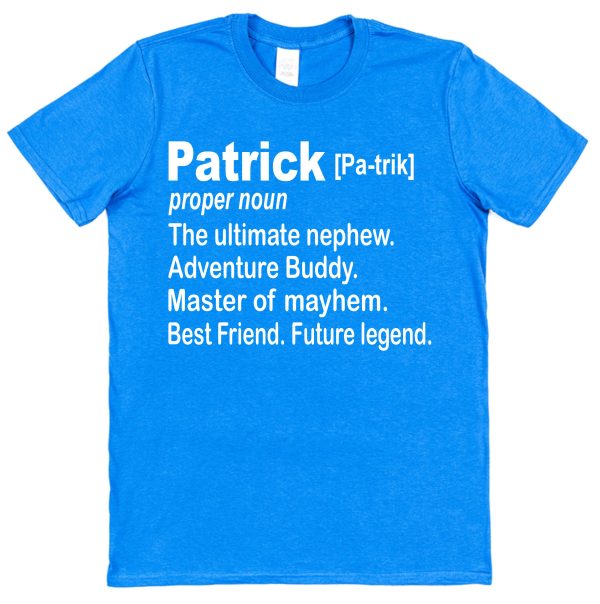 Personalised Nephew T-Shirt - Nephew Dictionary Definition