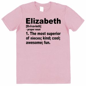 Personalised Niece T-Shirt -  Superior Niece Dictionary Definition