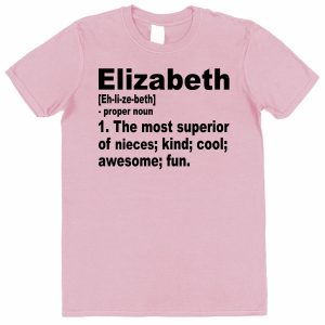 Personalised Niece T-Shirt -  Superior Niece Dictionary Definition