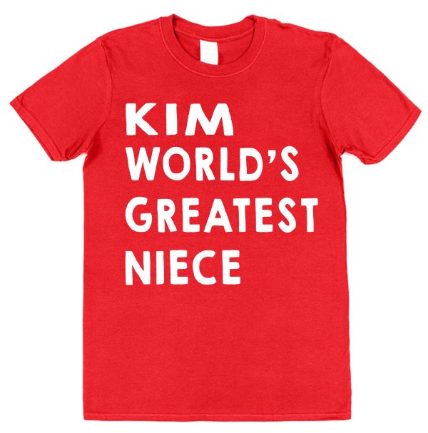 Personalised Niece T-Shirt - "World's Greatest Niece" - Image 2