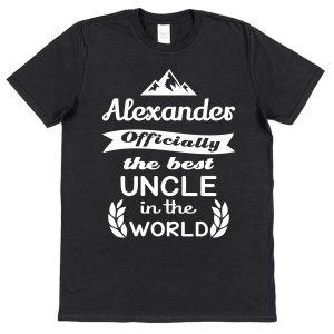 Personalised Uncle T-Shirt - "Officially The Best Uncle In The World"