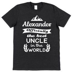 Personalised Uncle T-Shirt - "Officially The Best Uncle In The World"